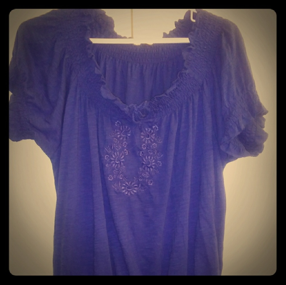 Royal blue shirt
